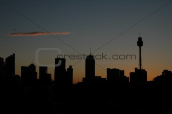 Sydney at nightfall