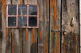 Old weathered and worn wooden planks