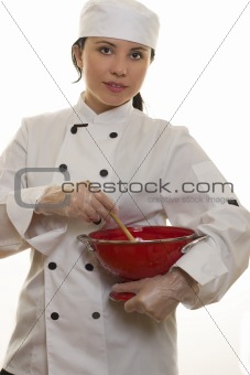 Chef with Kitchen Utensils