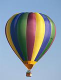 Hot air balloon vertical stripes