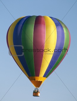 Hot air balloon vertical stripes