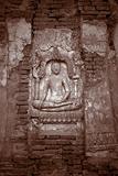 Buddha Carvings on Wall