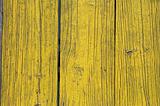 Yellow painted wooden planks