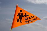 Beach service flag