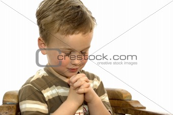 Little boy praying