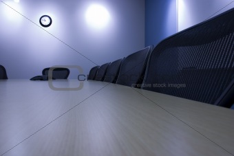 Chairs in a Row in the Conference Room