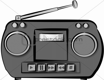 Cartoon Ghetto Blaster