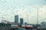 Traffic rainy day