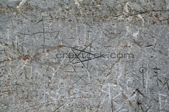 Pentagram in stone