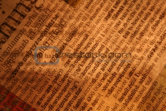 Backlit newspaper