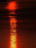 A sunset reflected on water