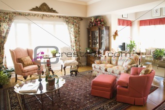 Interior shot of living room.