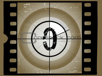 Old Sctratched Film Countdown - At 0