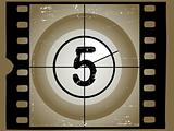 Old Sctratched Film Countdown - At 5