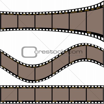 Image Description: Film strip A - detailed vector illustration