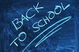 Back to school blackboard