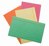 Colorful lined cards