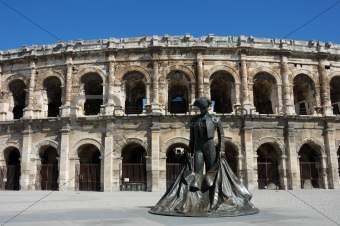Statue in front of the Arena