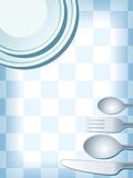 Place setting blue
