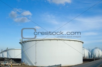 Oil Refinery Tanks