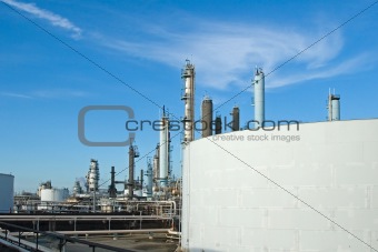 Oil Refinery Tanks