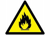 Fire Hazard Warning Sign