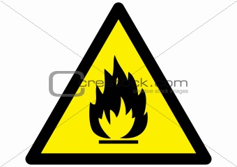 Fire Hazard Warning Sign