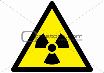 Nuclear Radiation warning Sign
