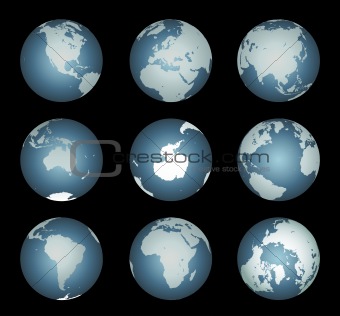 World Continents (Vector)
