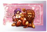 horoscope zodiac sign of leo manga style
