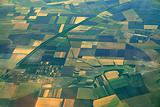 Aerial view of farmlands 