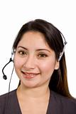 Lady with headset
