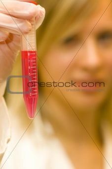 young scientist at laboratory
