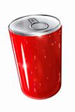 red refreshment can illustration