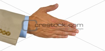 Offered hand