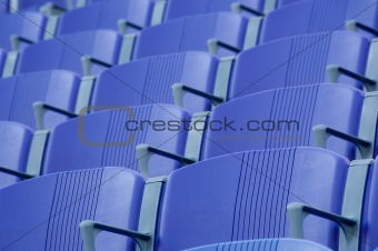 Purple Stadium seats