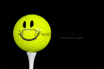 Happy Face Golfball