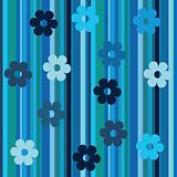 Stripes and flowers background