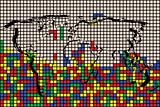Tetris world map