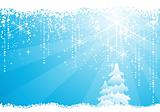 Light blue abstract Christmas, winter vector background