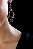 Neck and Earring on Black