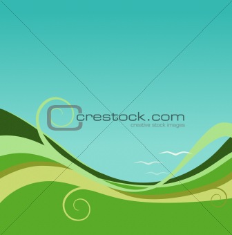 Earth and Sky Abstract Background