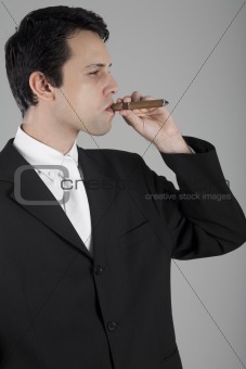 Business Man with Cigar