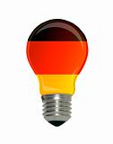 Flag of Germany in light bulb