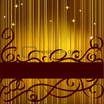 Abstract celebratory gold background for text