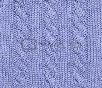 Blue knitted background