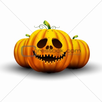 Vector Halloween pumpkins