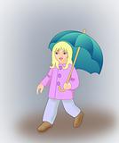 Girl with Umbrella.