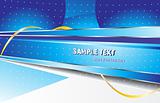 abstract vector design template  in blue
