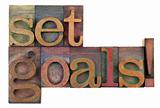 Set goals - motivational reminder